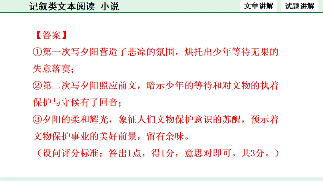 中考语文专题复习:记叙类文本阅读(小说)ppt 第32张 中考语文专题复习:记叙类文本阅读(小说)ppt 第32张