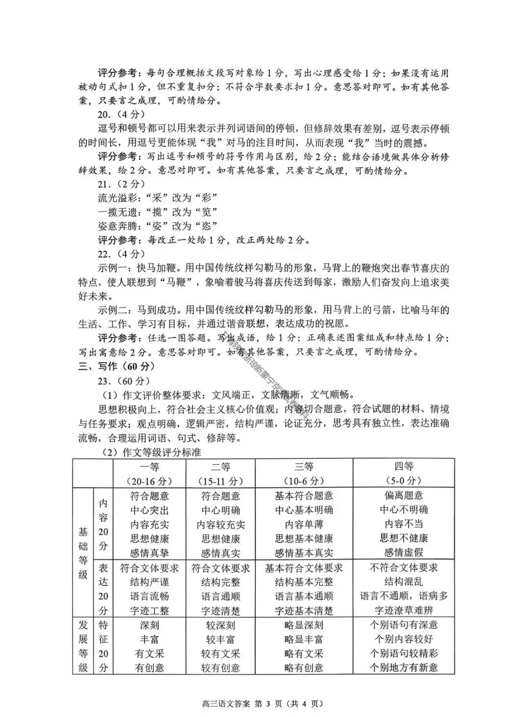 2026高三一模语数真题已出!对照分数线看看你能上什么大学! 第18张