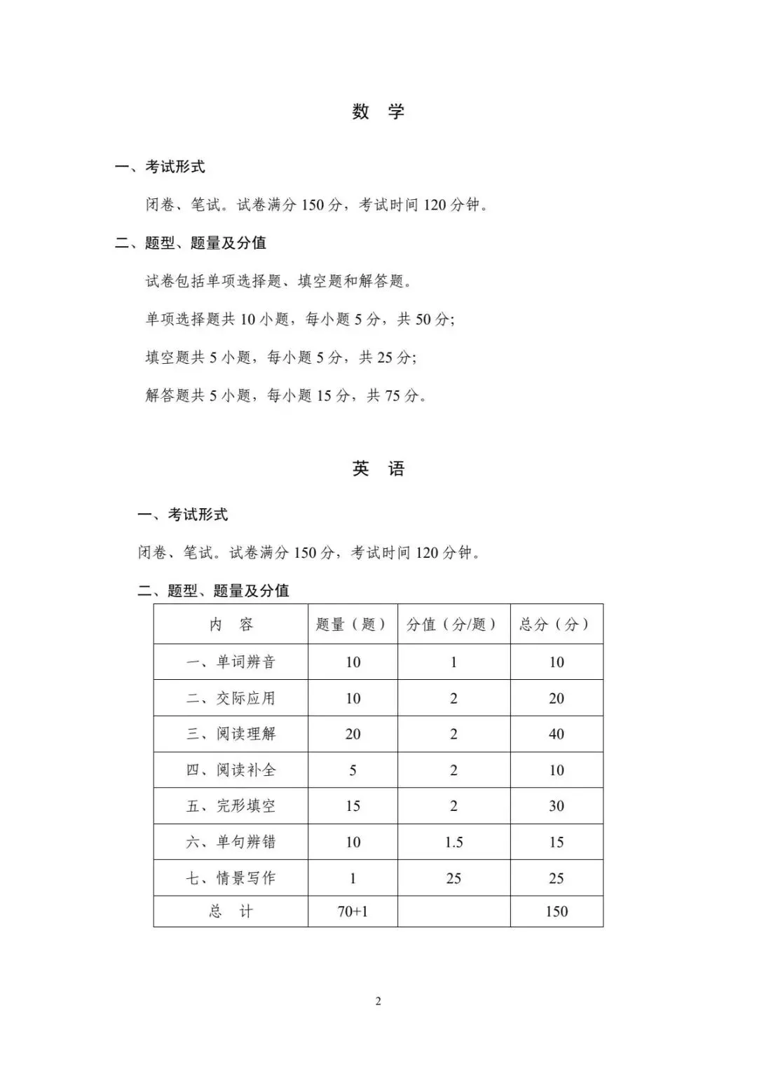 速看!2026年重庆春招普高类试卷结构及中职类考试说明! 第3张