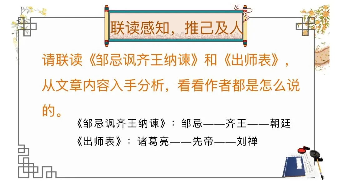 中考劝谏类整合复习公开课,思路很清晰!-第10张图片-四季读书网