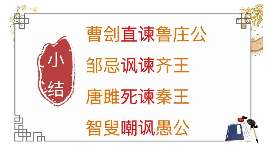 中考劝谏类整合复习公开课,思路很清晰!-第20张图片-四季读书网