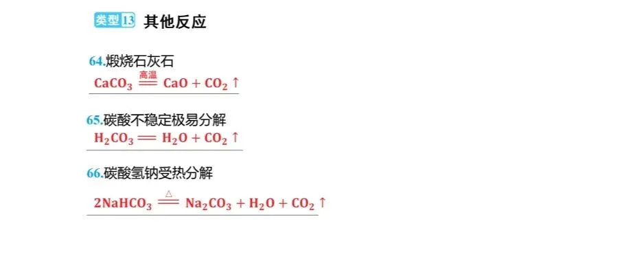 中考化学 核心必背!66个化学方程式分类大全(可存图) 第28张