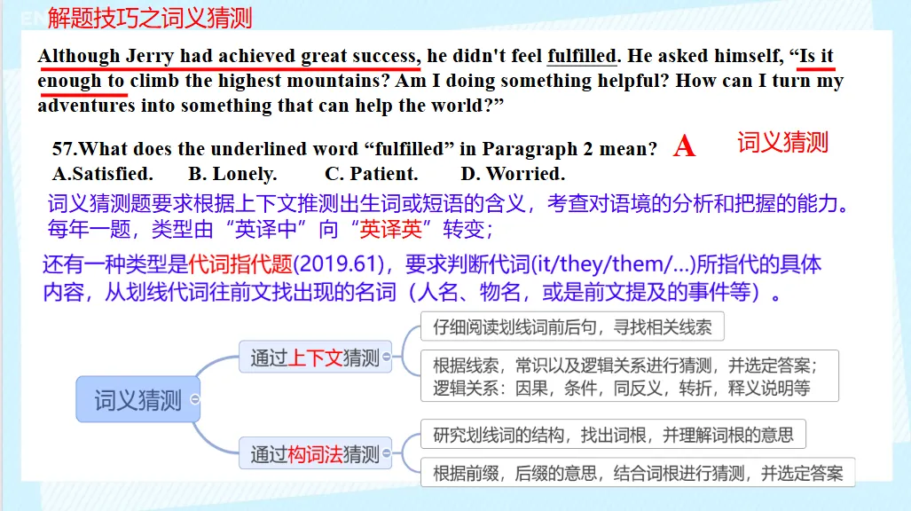 中考阅读理解题型解题技巧-第35张图片-四季读书网