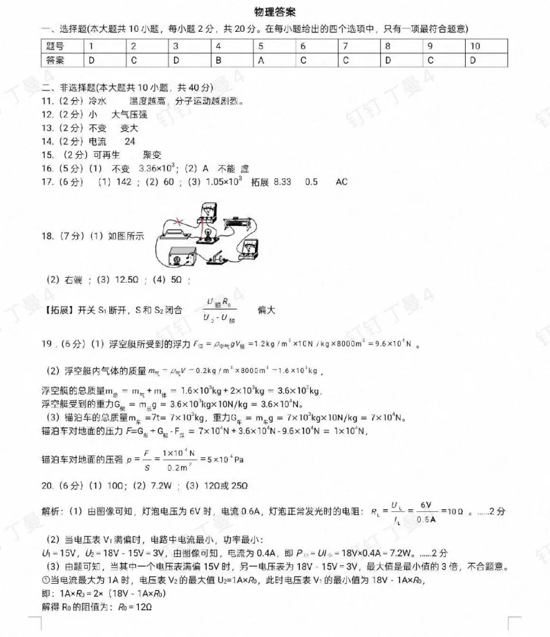 2026中考区模试卷汇总,持续更新...-第4张图片-四季读书网