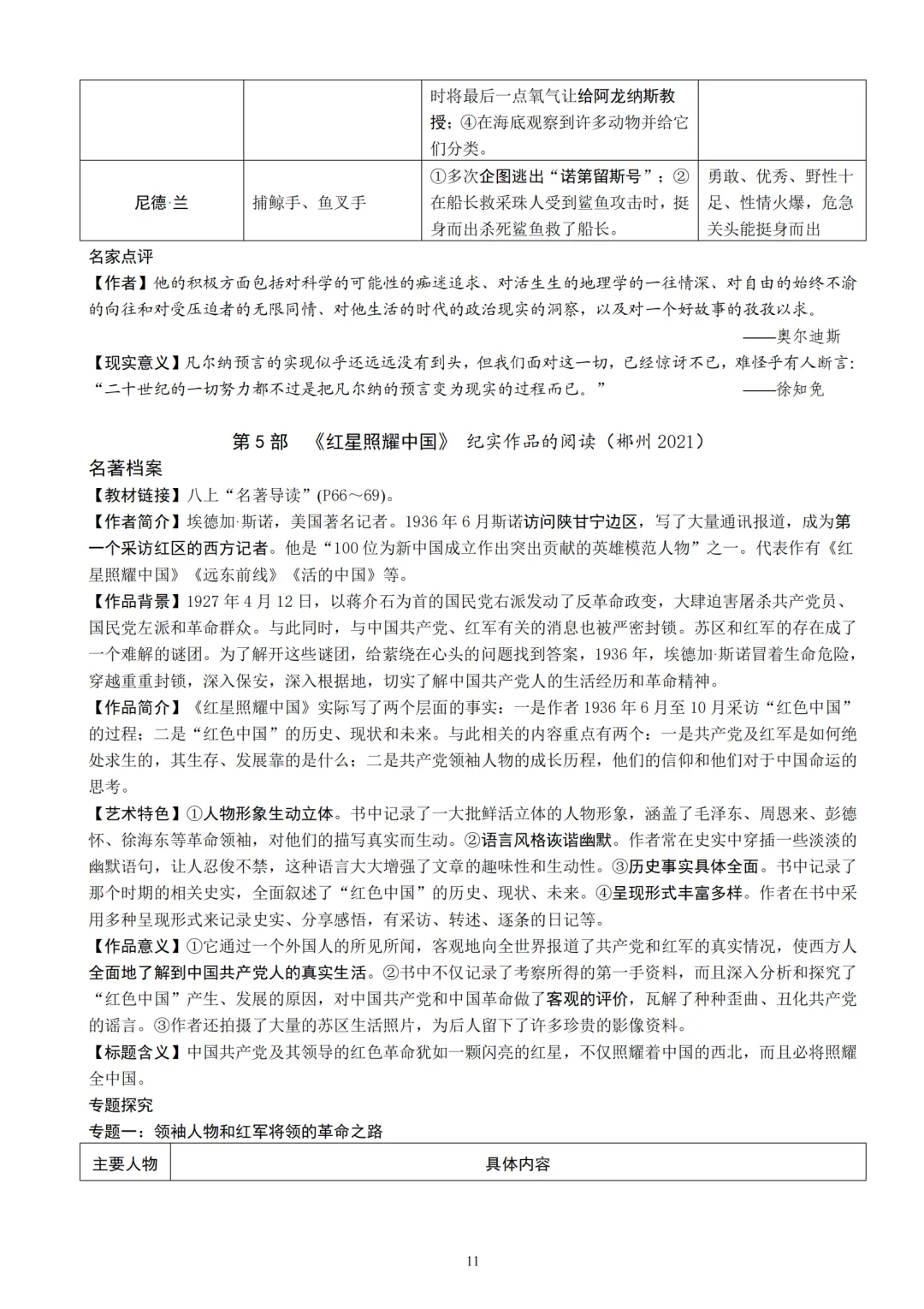 中考语文12本名著知识梳理朗读背诵版-第12张图片-四季读书网