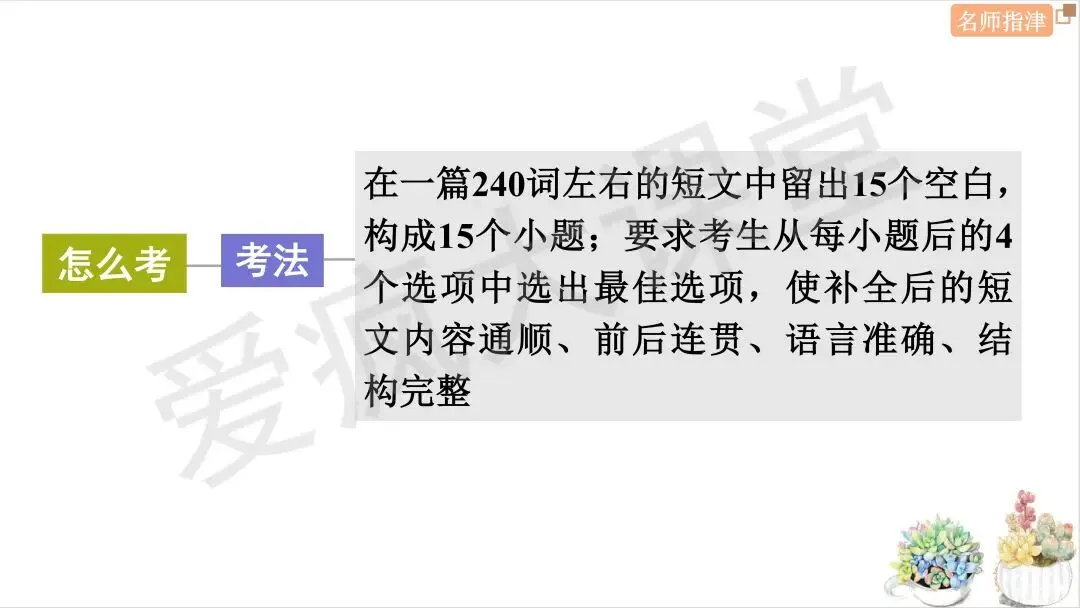 近年高考英语完形填空考点大揭秘(附真题精析) 第1张 近年高考英语完形填空考点大揭秘(附真题精析) 第1张