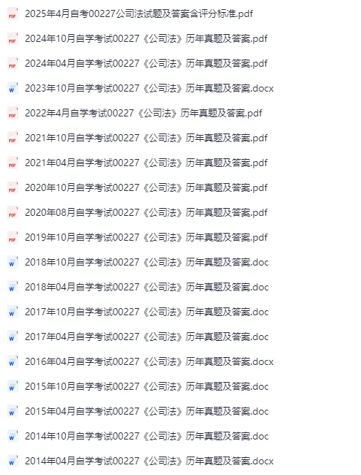 00227《公司法》,复习资料+历年真题及答案 第3张 00227《公司法》,复习资料+历年真题及答案 第3张