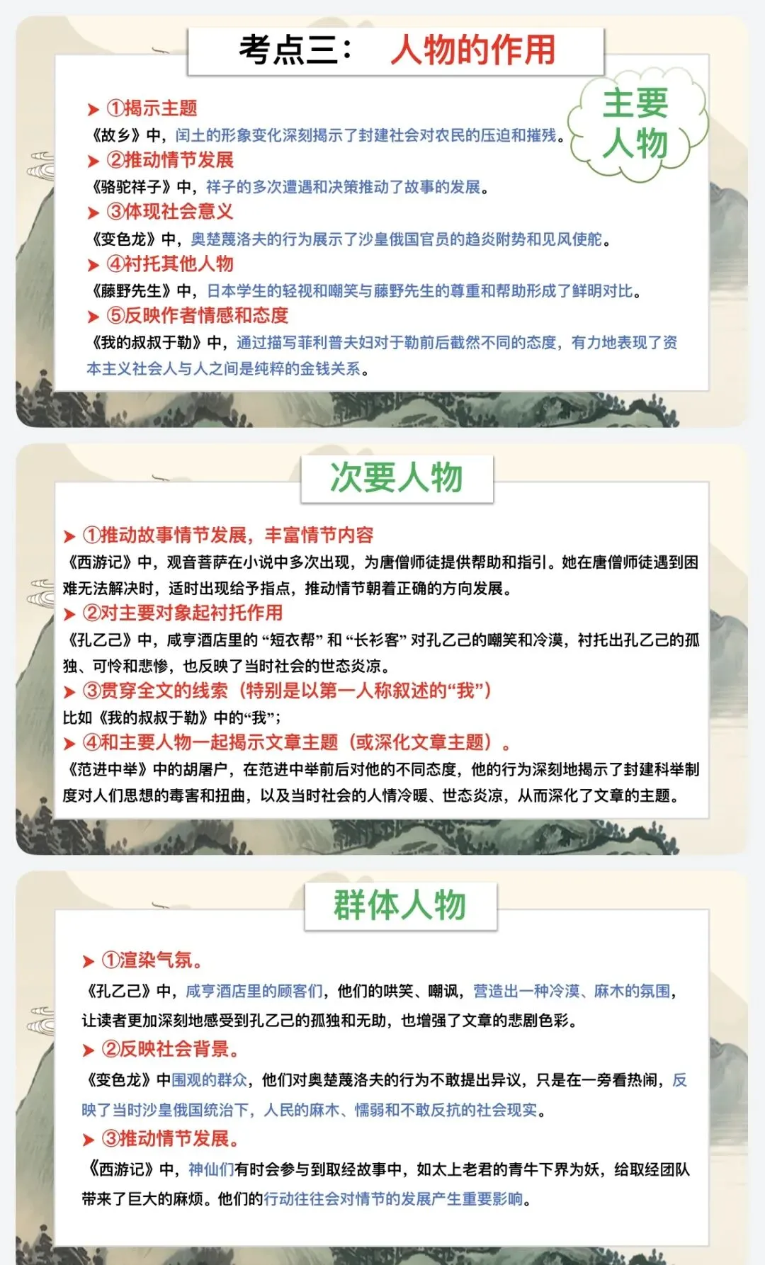 中考语文专题复习:小说阅读复习专题-第5张图片-四季读书网