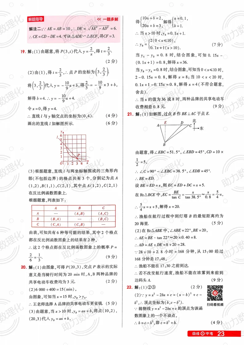2026河南中考模拟数学试卷及答案解析(卷18-19) 第20张 2026河南中考模拟数学试卷及答案解析(卷18-19) 第20张