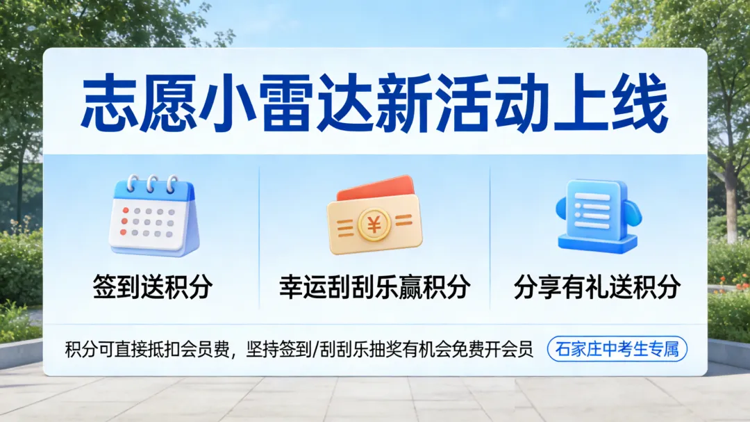 志愿小雷达重磅升级|石家庄中考家庭都在用的"填报神器" 第1张 志愿小雷达重磅升级|石家庄中考家庭都在用的"填报神器" 第1张