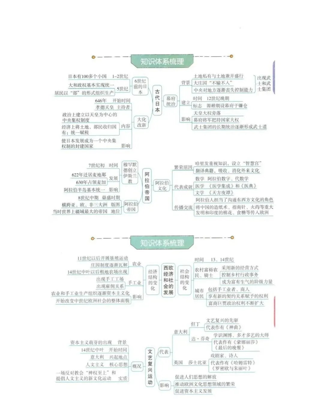 强烈推荐!2026年中考历史(全六册)思维导图 第62张