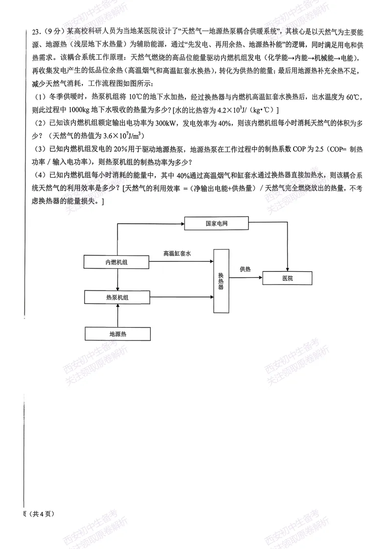 最新真题有答案!西安2026中考模拟:【西安交大附中】九年级二模考试,物理试题,试卷+完整版答案,免费下载! 第14张 最新真题有答案!西安2026中考模拟:【西安交大附中】九年级二模考试,物理试题,试卷+完整版答案,免费下载! 第14张
