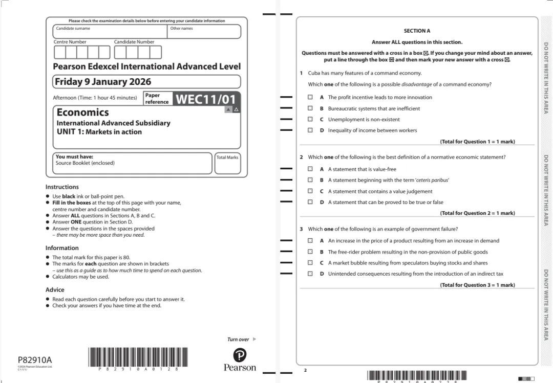 爱德思考试局ALevel真题题库大全分享,高清PDF版免费领 第9张 爱德思考试局ALevel真题题库大全分享,高清PDF版免费领 第9张