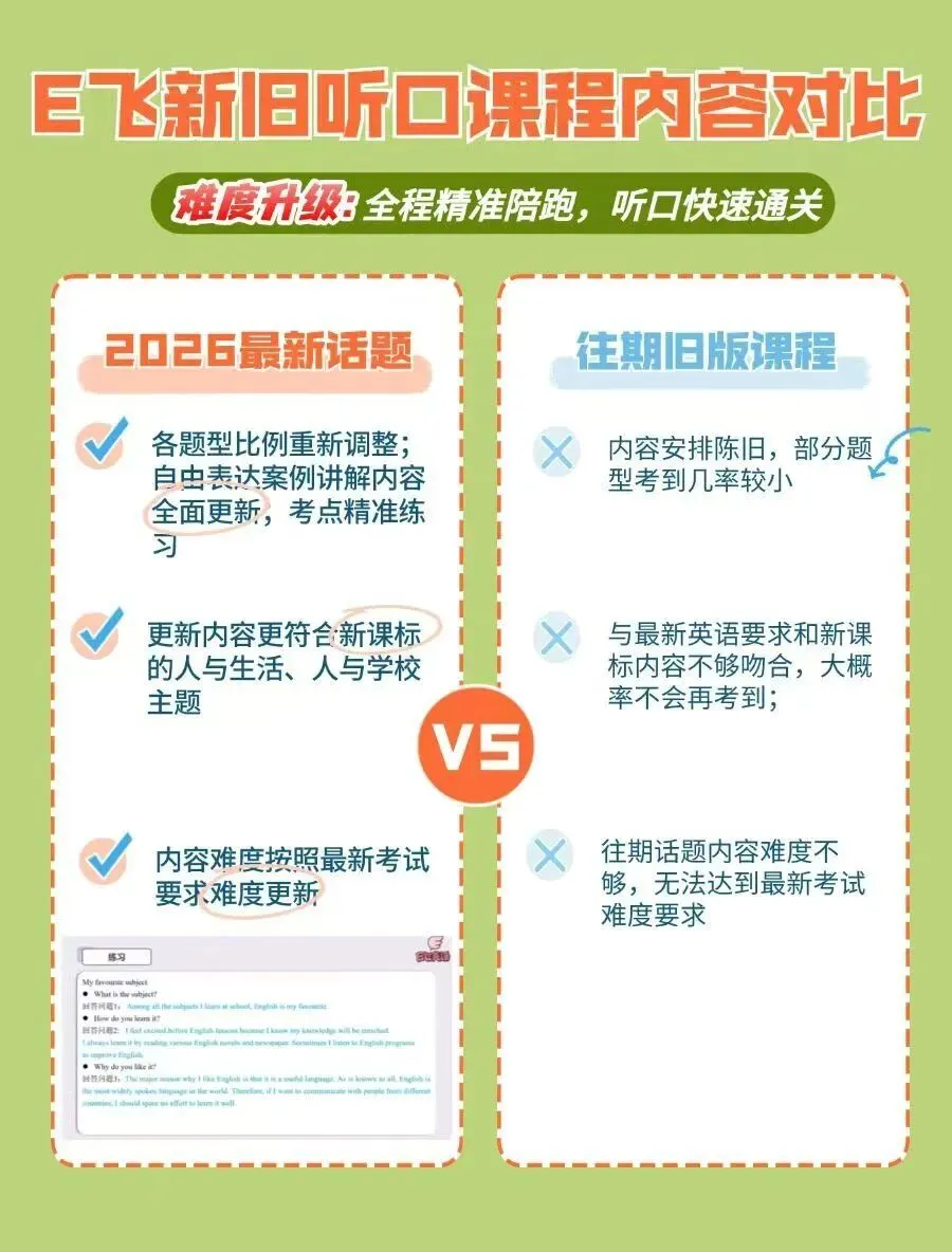 2026最新中考听口满分冲刺|EVA 老师 25 天陪跑,拿下听口高分! 第1张