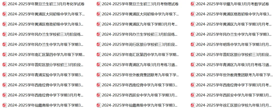 三月月考临近!上海九年级3月真题汇总,临考冲刺查漏补缺更高效 第2张