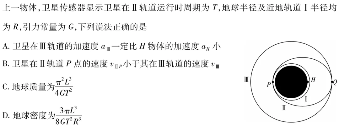 天一大联考湖南高三3月考物理试卷及详细答案 第15张