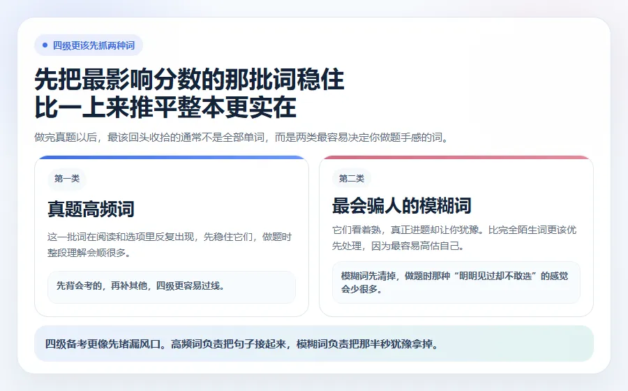 四级单词到底要背到什么程度,做了一套真题后我明白了 第2张 四级单词到底要背到什么程度,做了一套真题后我明白了 第2张