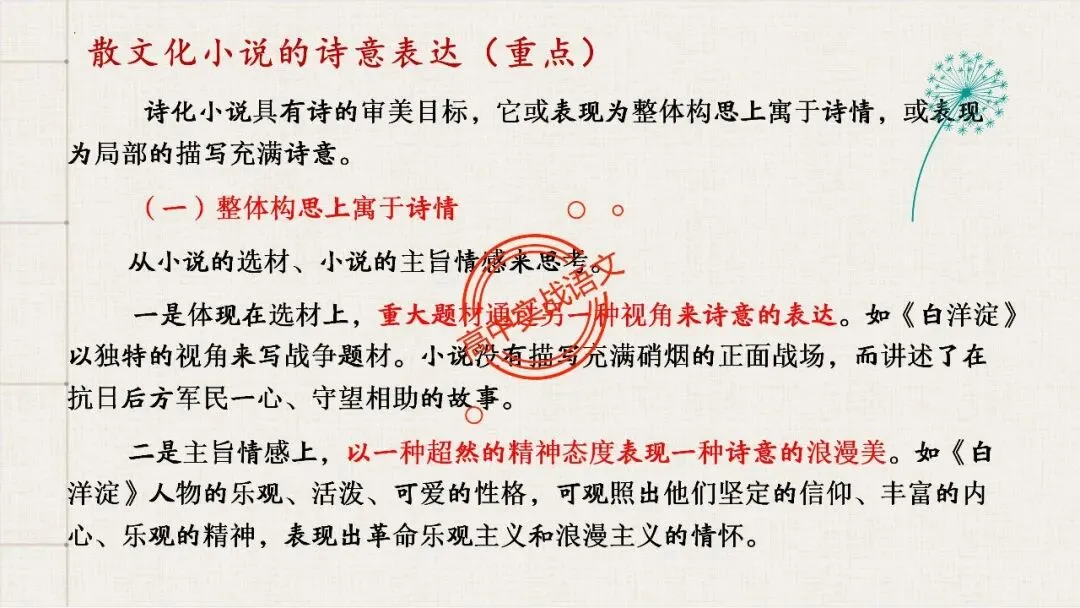 【对标真题,衔接课本】高考热考题型【散文化小说】一课通 第40张