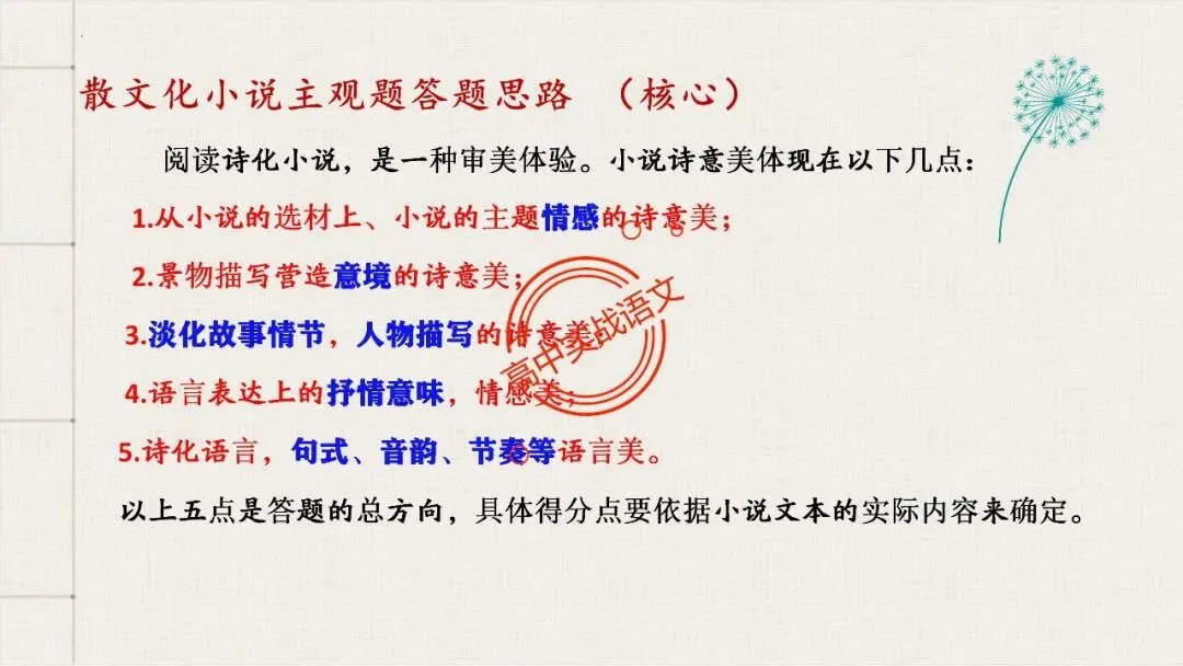 【对标真题,衔接课本】高考热考题型【散文化小说】一课通 第42张