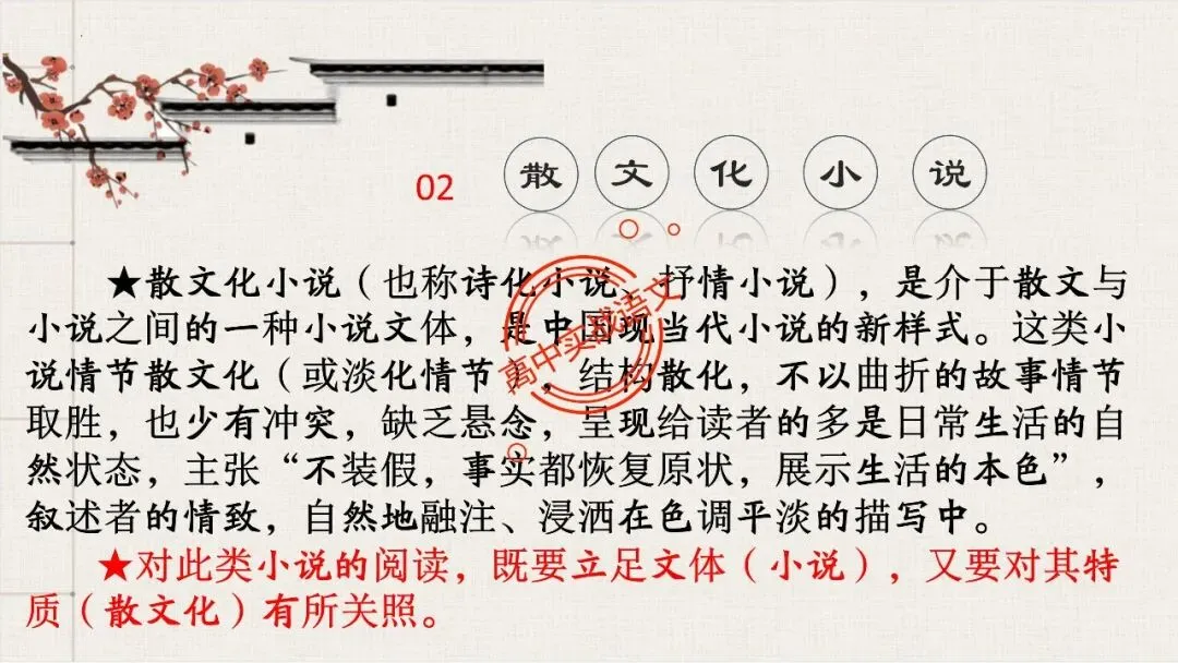【对标真题,衔接课本】高考热考题型【散文化小说】一课通 第51张