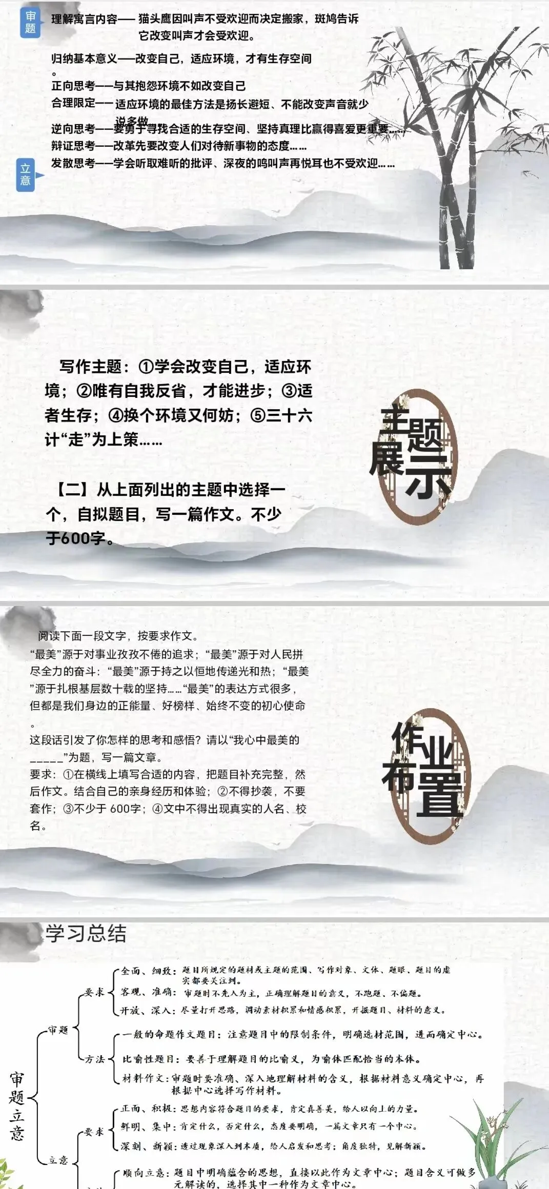 中考作文复习(一)审题立意 第10张 中考作文复习(一)审题立意 第10张