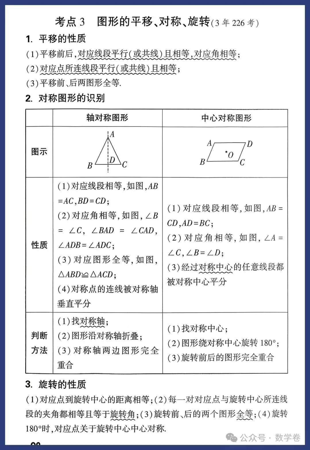 2026年中考数学考点及答题模板,转给孩子 第28张