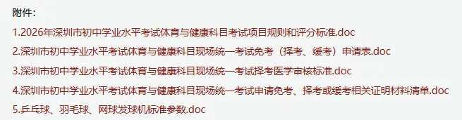 4月13日开考!2026深圳中考体育考试满分示范视频和最新评分表 第2张