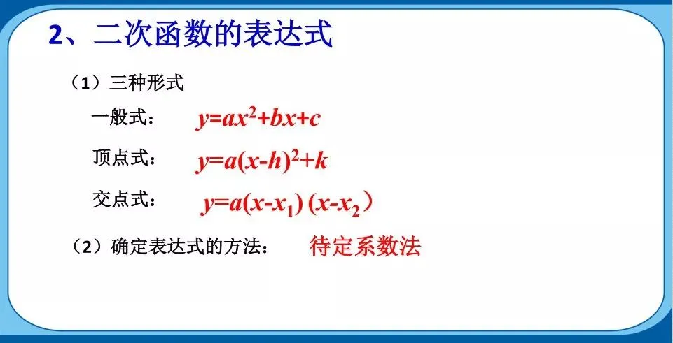中考重点:二次函数,最全知识点汇总! 第3张