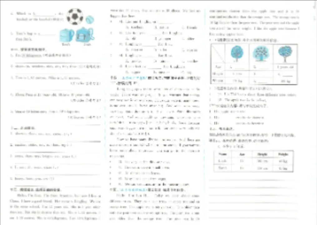 全优少年1课3练真题精编卷人教PEP英语4-6年级下册, 第2张