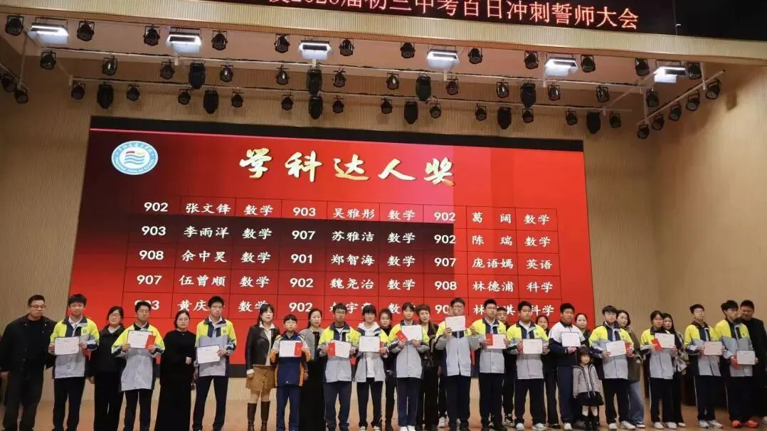 百日飞驰,决战中考——平阳建兰学校2026届初三中考百日冲刺誓师大会圆满举行 第23张
