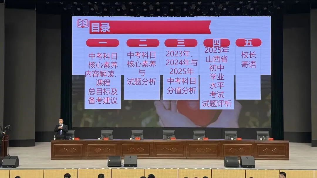 忻州五中隆重举办九年级校家社育人讲座暨中考动员大会 第6张