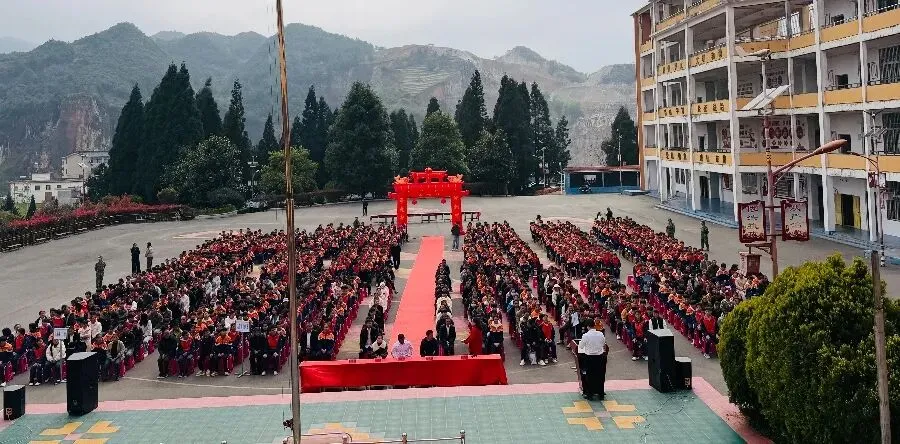 奋战百日,圆梦六月——坪地乡中学举行中考誓师大会 第4张