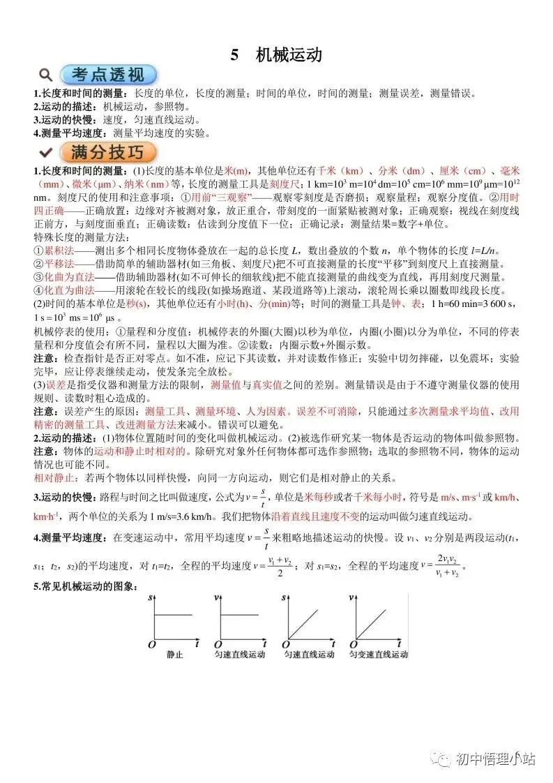 初中物理中考复习材料汇总 借鉴学习 第54张
