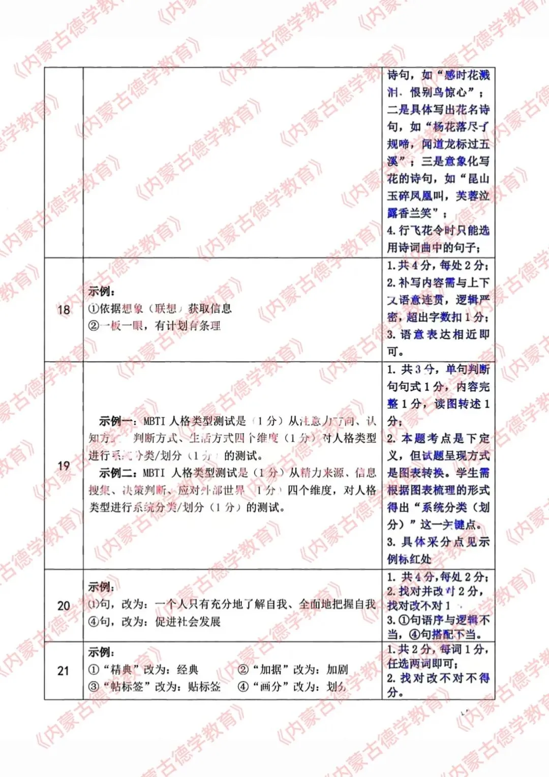 2026年呼市高三一模语文试卷及答案 第15张