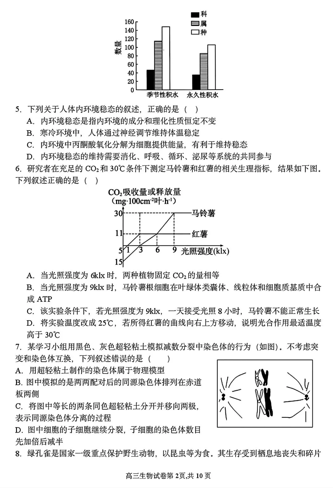 【试卷/高三下】2025-2026沈阳东北育才高三下第六次模拟生物(含答案)可下载 第2张