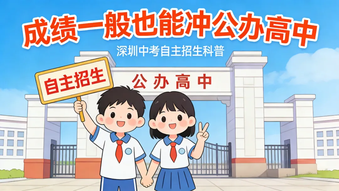 成绩一般,也能冲公办高中!深圳中考一类自主招生,真没你想的那么难! 第1张