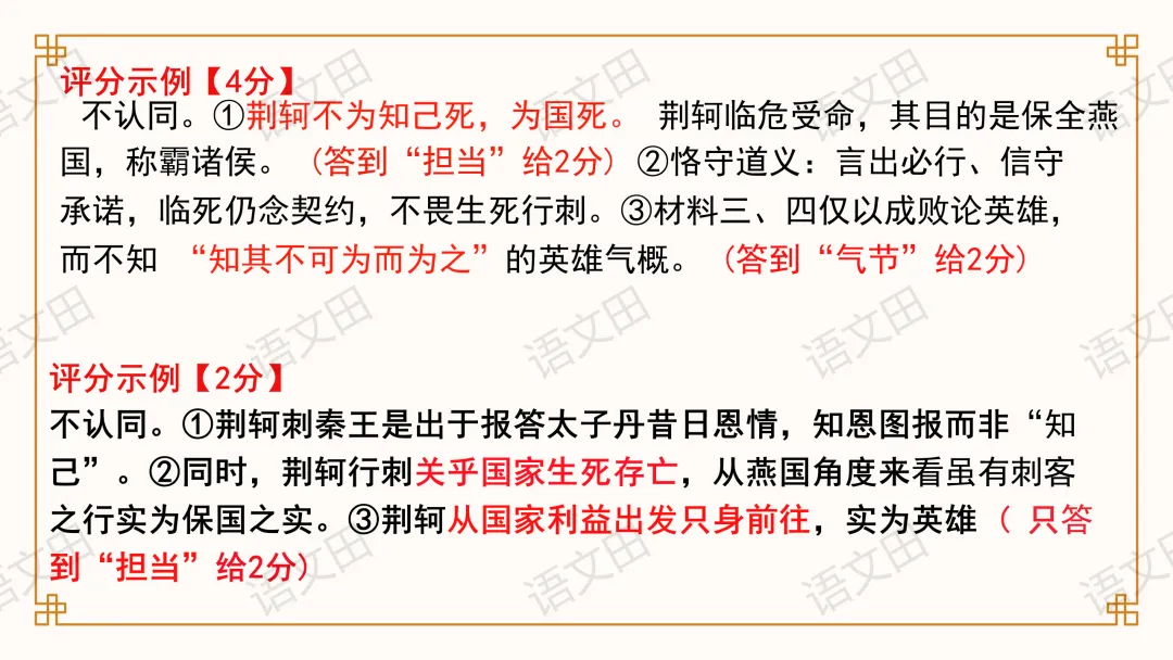 2026届南昌一模试卷讲评(主观题及作文评分细则) 第41张
