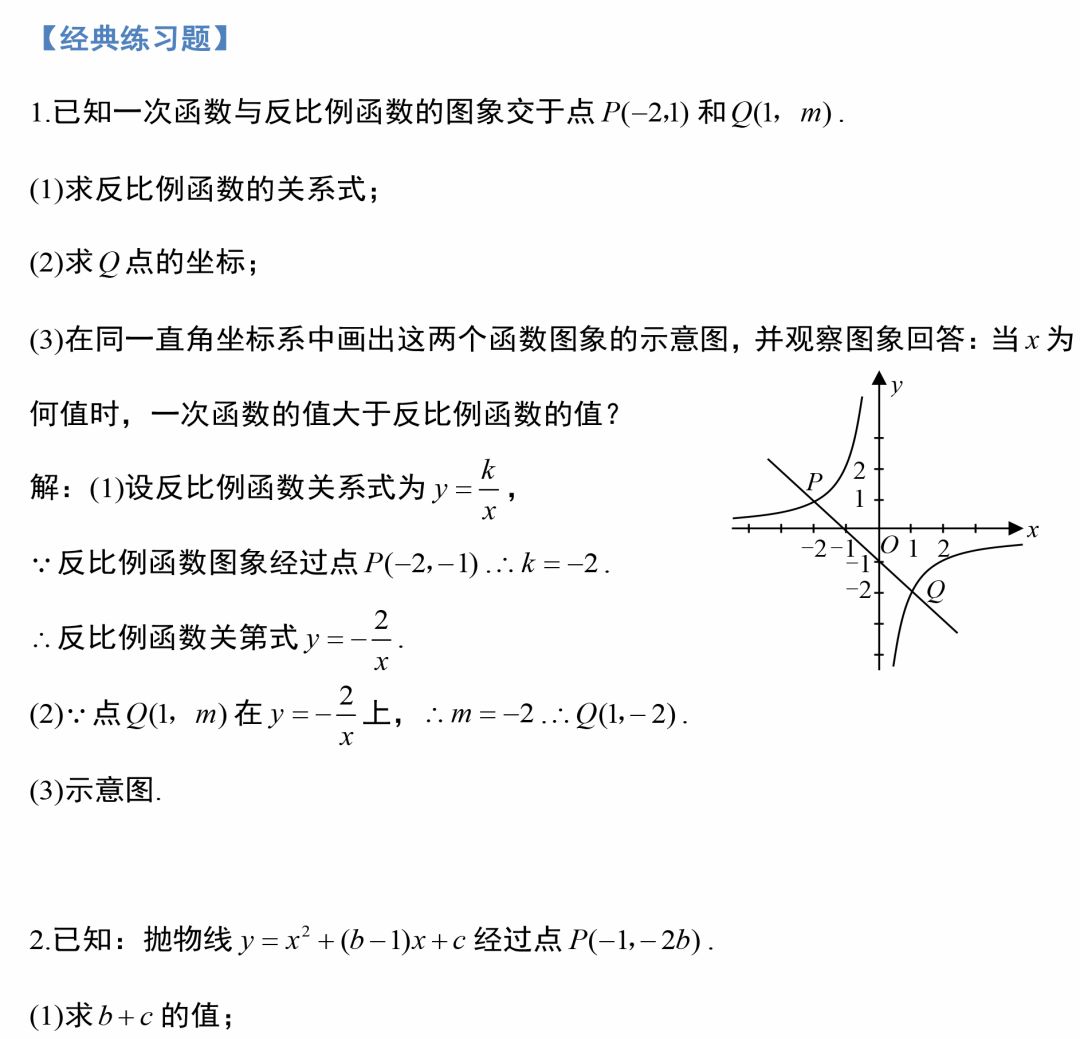 中考数学难点突破!吃透函数图象与性质,成绩直线飙升! 第8张