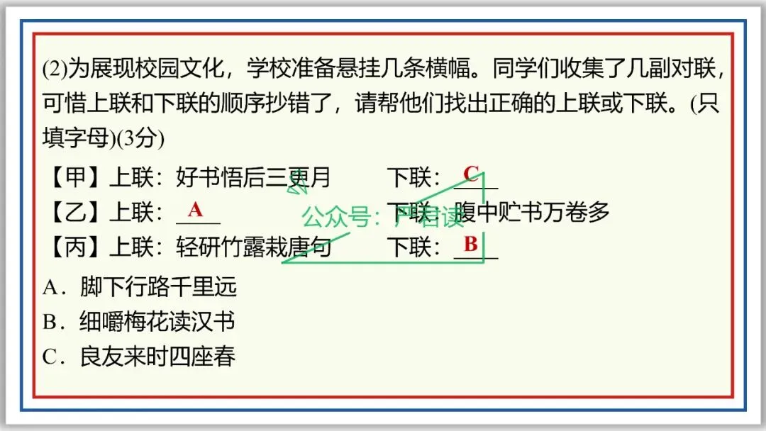 中考复习:语言综合运用 71张PPT 丰盈版 珍藏级 第57张