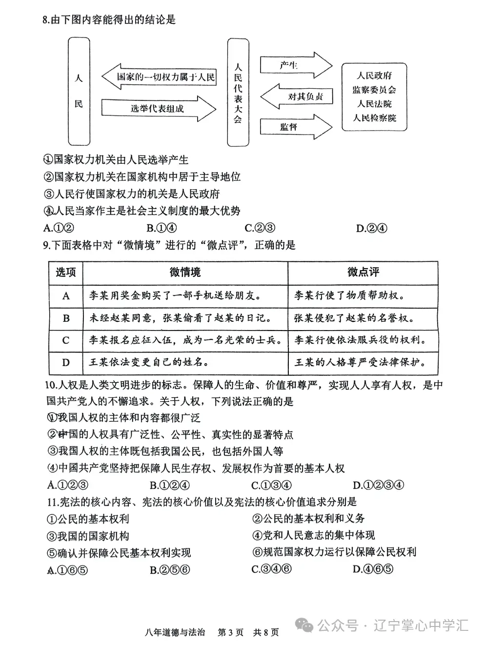 2025年5月鞍山铁东某校八年期中试卷+答案(全) 第25张