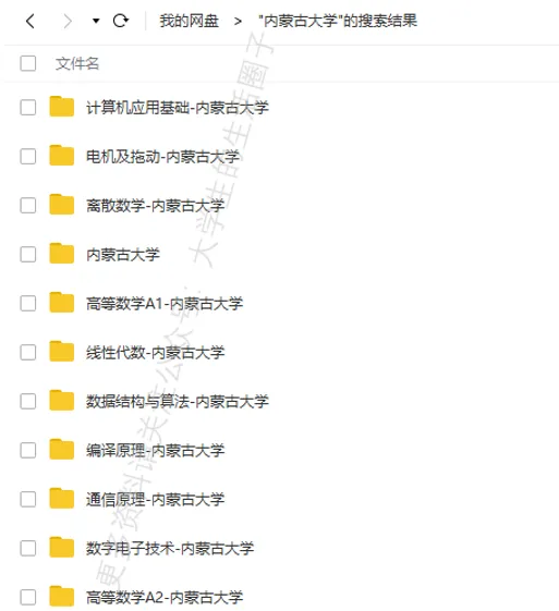 内蒙古大学期末考试多科目历年试卷真题免费领取,内大同学的专属福利来了! 第6张