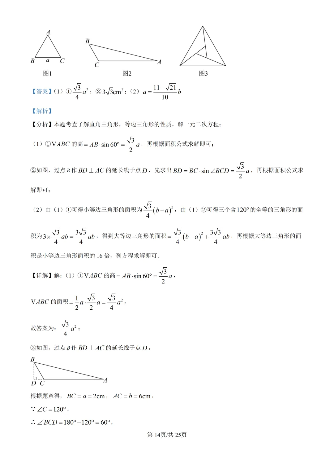 2025上海中考各科三模卷汇编(附参考答案与解析) 第94张