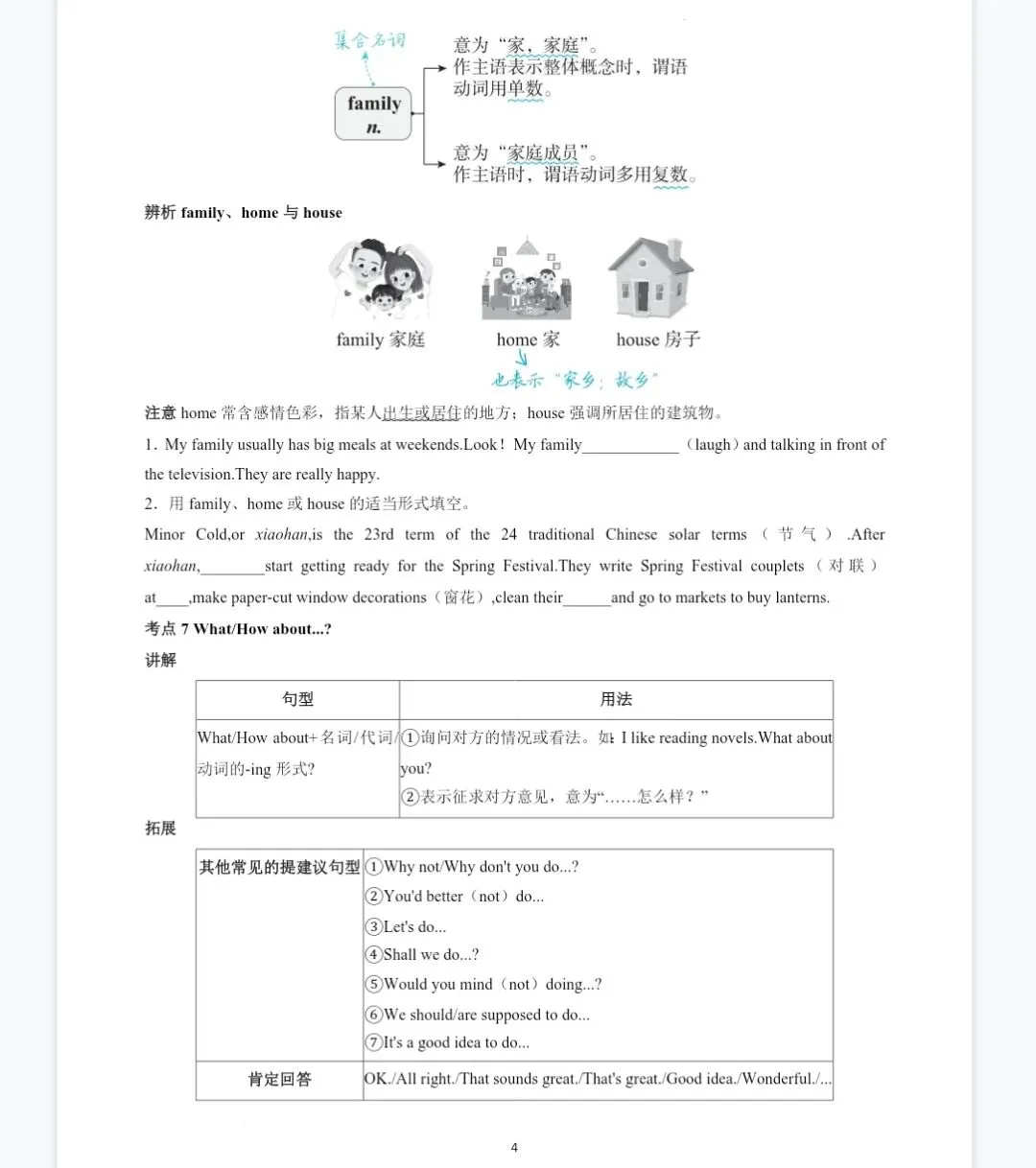 【中考英语】2026届中考英语总复习(人教版)重难考点归纳(按课本顺序) 第4张 【中考英语】2026届中考英语总复习(人教版)重难考点归纳(按课本顺序) 第4张