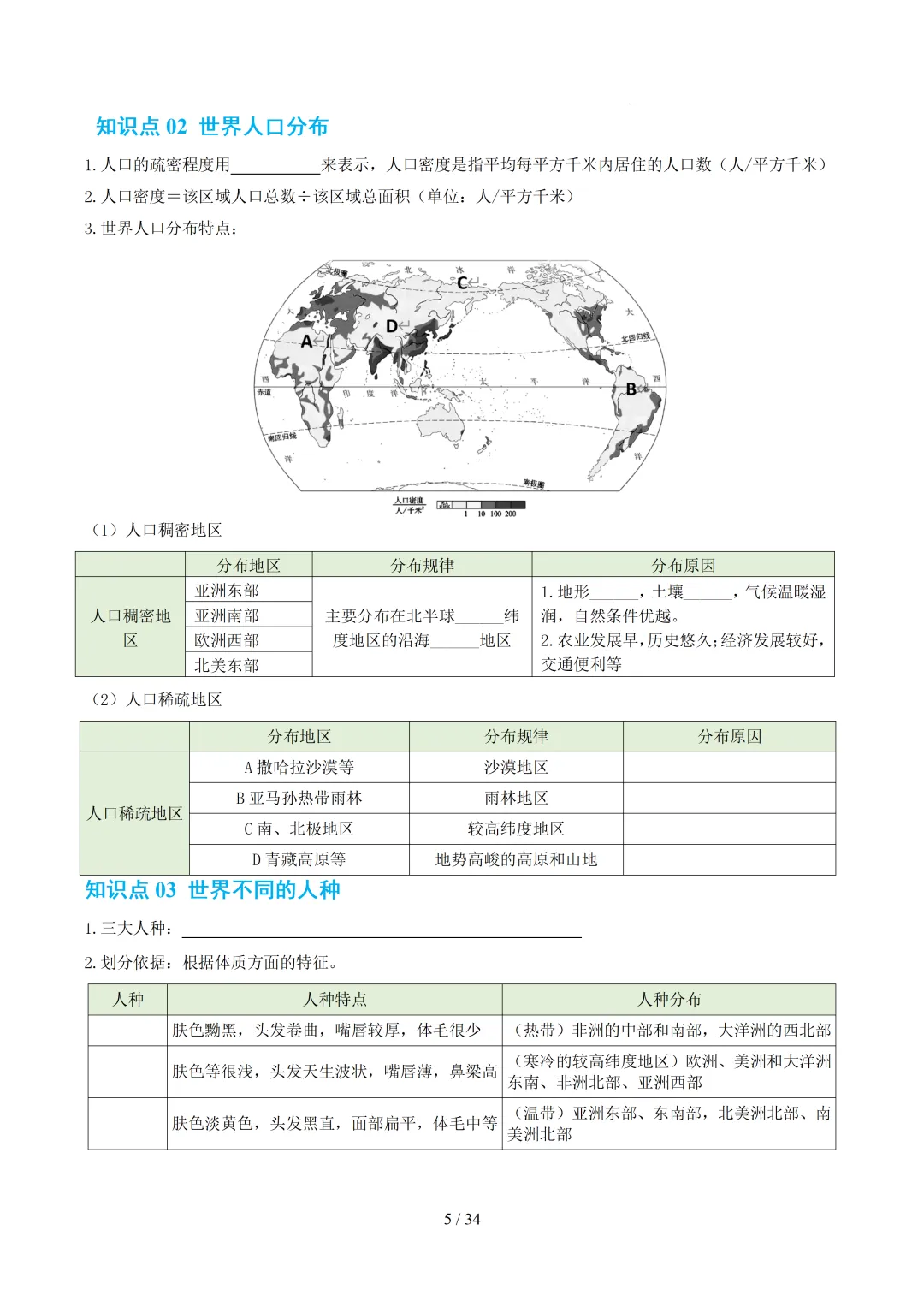 【初中资料】中考地理:《专项复习》专题05居民与文化发展与合作(10大知识点3大技法3大易错点,知识清单)+电子版+抓紧收藏-可下载打印!-第8张图片-四季读书网