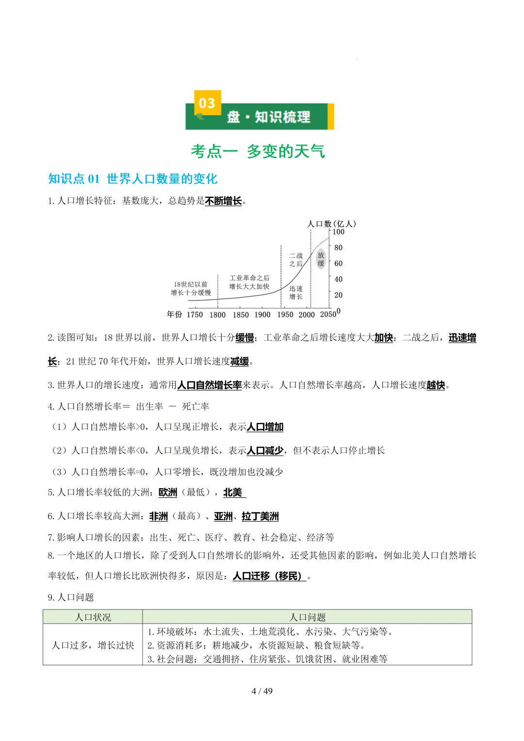 【初中资料】中考地理:《专项复习》专题05居民与文化发展与合作(10大知识点3大技法3大易错点,知识清单)+电子版+抓紧收藏-可下载打印!-第24张图片-四季读书网