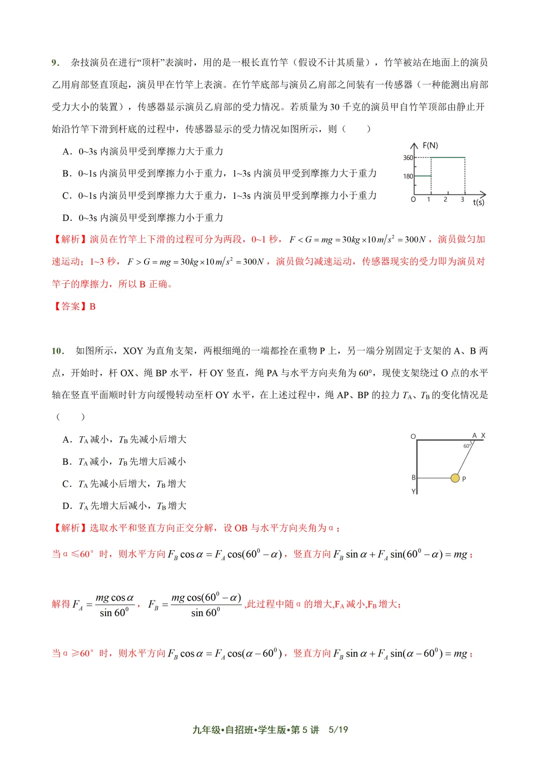 上海自招物理真题解析与讲义 第63张