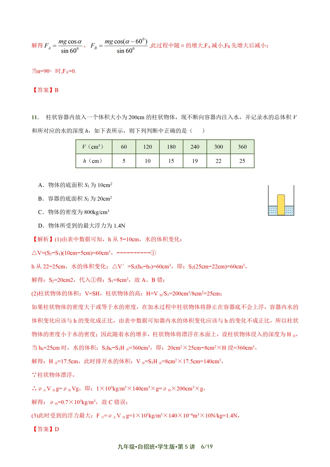 上海自招物理真题解析与讲义 第64张