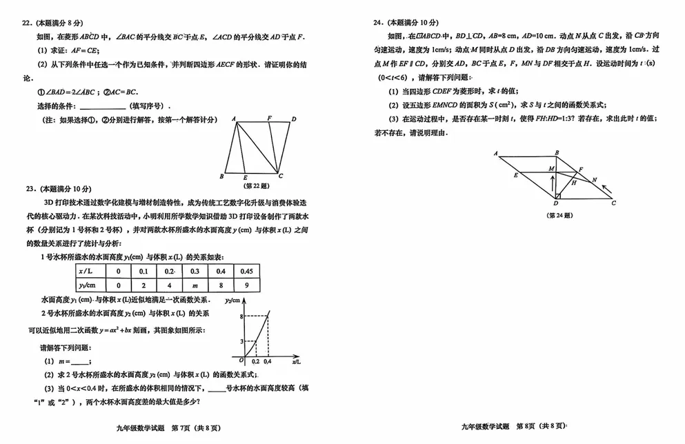 2026年中考一模时间已定?!附往年真题,可下载练习~ 第10张