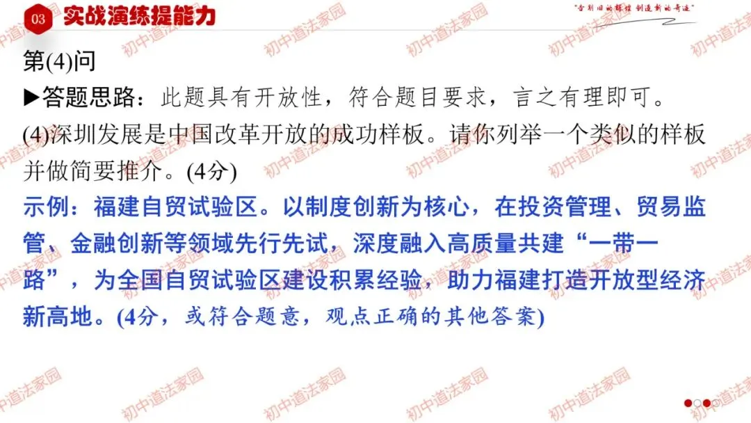 中考政治丨道德与法治一轮复习 专题17 踏上强国之路 第31张