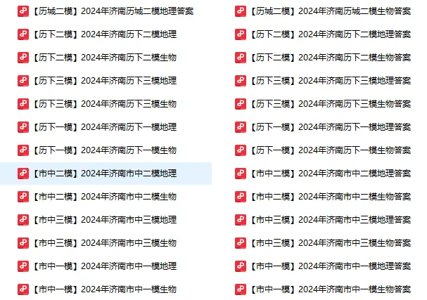 2025-2026济南生地会考真题+模拟卷PDF电子版,可打印! 第3张